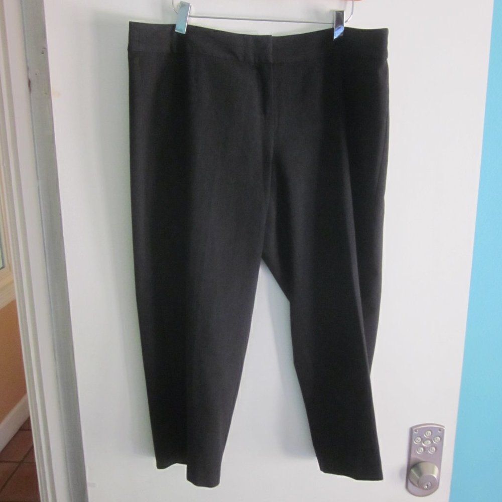 J.Jill Womens Size 14P Dark Gray Cropped Flat Front Summer Capri Pant - Picture 8 of 10